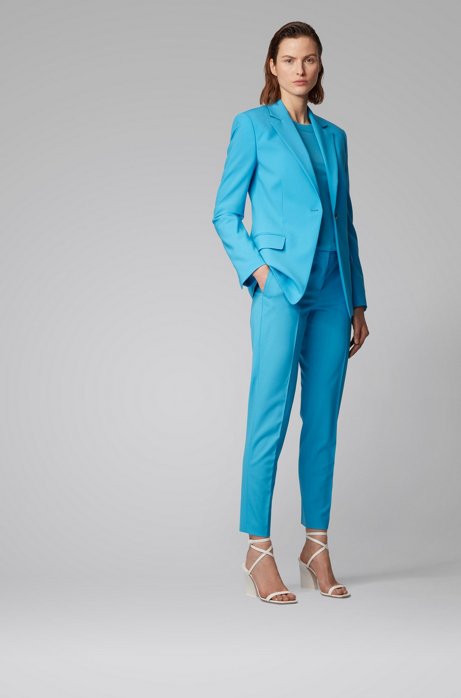 Turquoise Hugo Boss Trouser suit